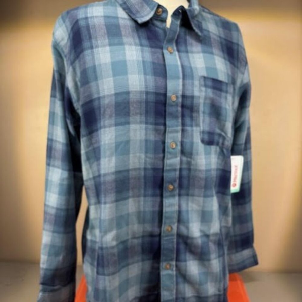 Marmot Fairfax Flannel Plaid Shirt Men's Large L Lightweight